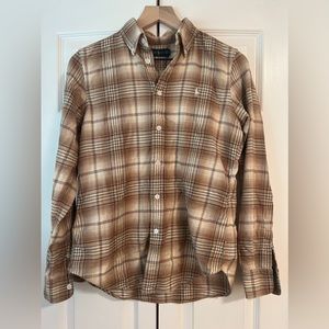 Ralph Lauren Women’s 100% Cotton Button Down Plaid Shirt
